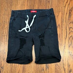 GUESS Black Distressed Denim Shorts 🖤 Men’s Small